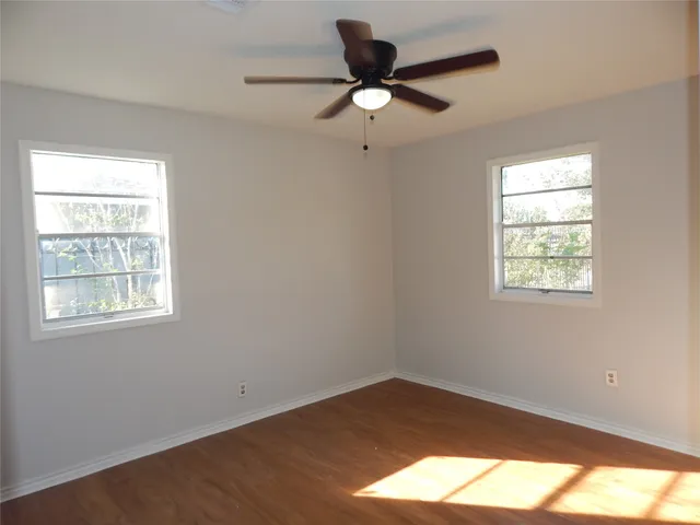 a window in an empty room