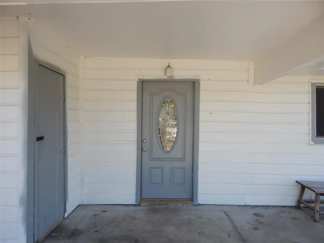 a view of an front door
