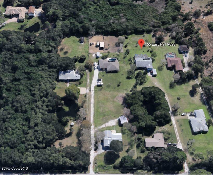 165 East Hall Road Merritt Island, FL 32953 - Photo 3 of 31 165 E Hall Rd Aerial