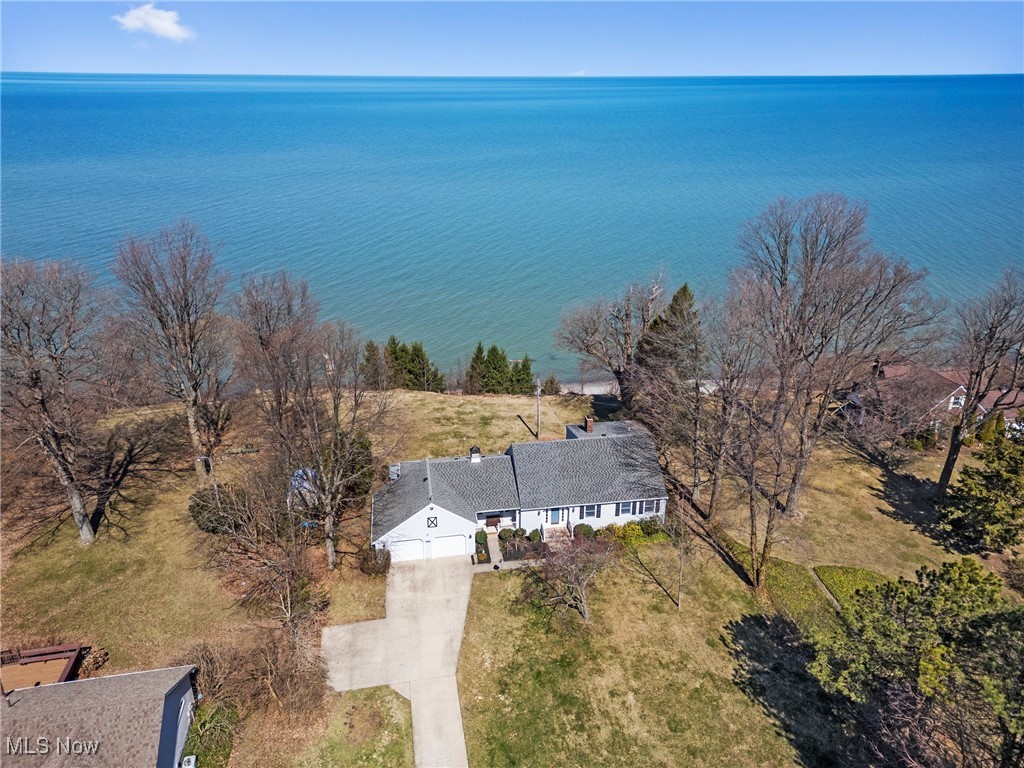 1122 Lake Road Conneaut, OH 44030 - Photo 5 of 50 Aerial view featuring a water view