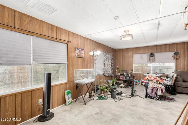 a view of a room with furniture window and outside view