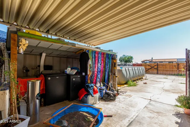 a view of storage and utility room