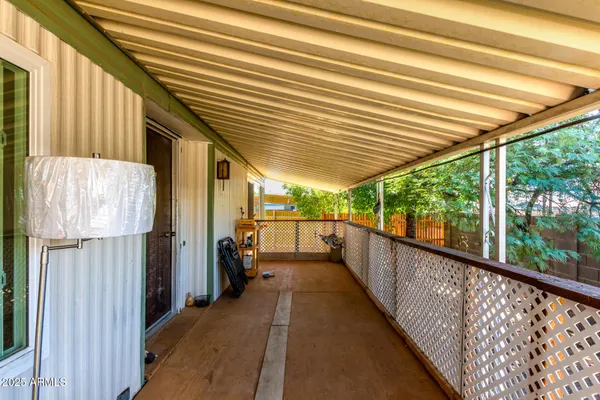 a view of a porch