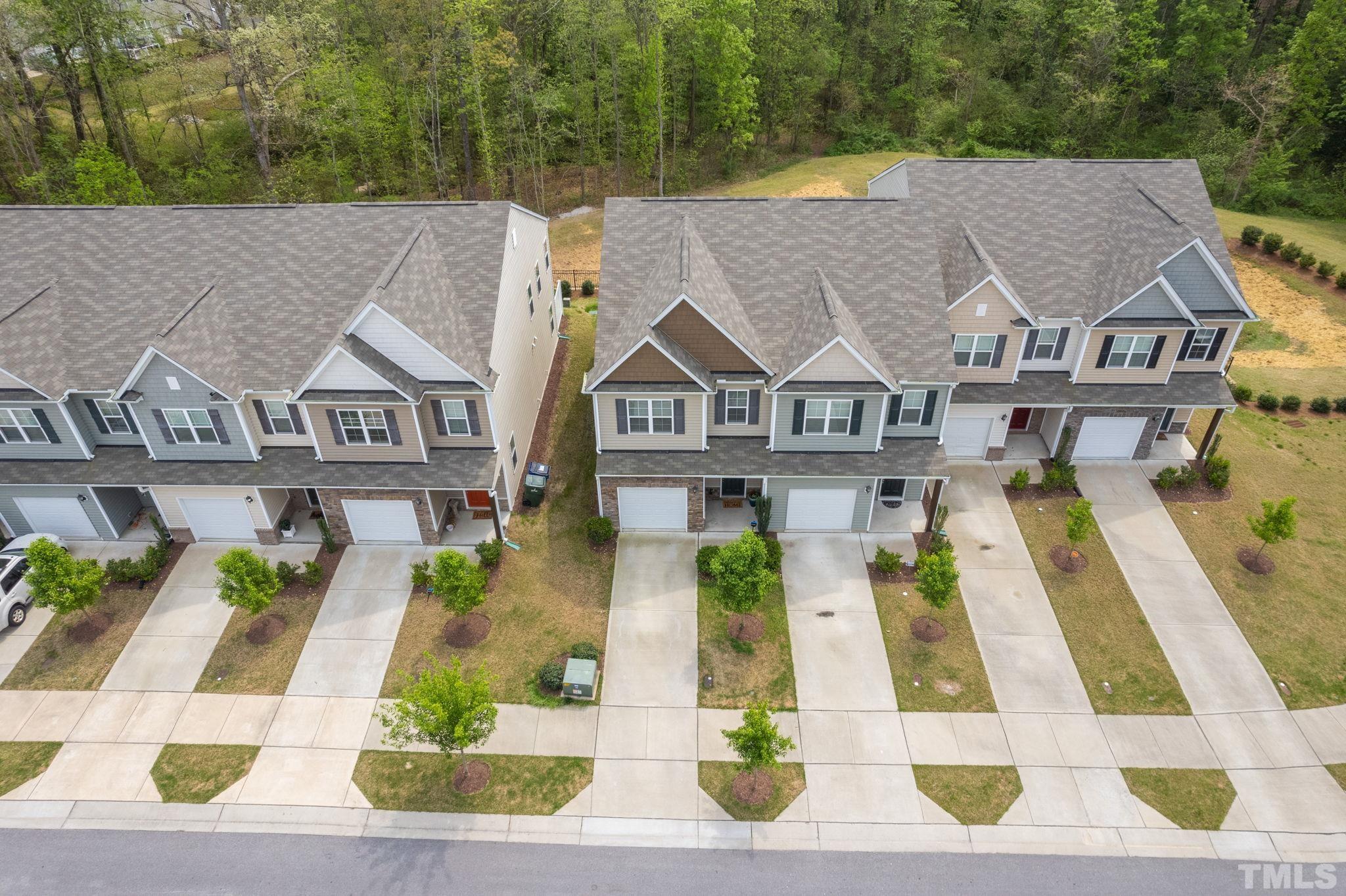 3614 Water Mist Lane Raleigh, NC 27604 - Photo 41 of 50 a aerial view of a house with a garden and plants