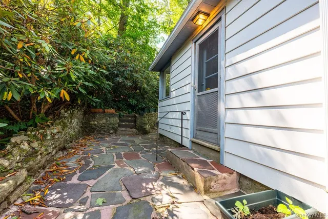 a backyard of a house