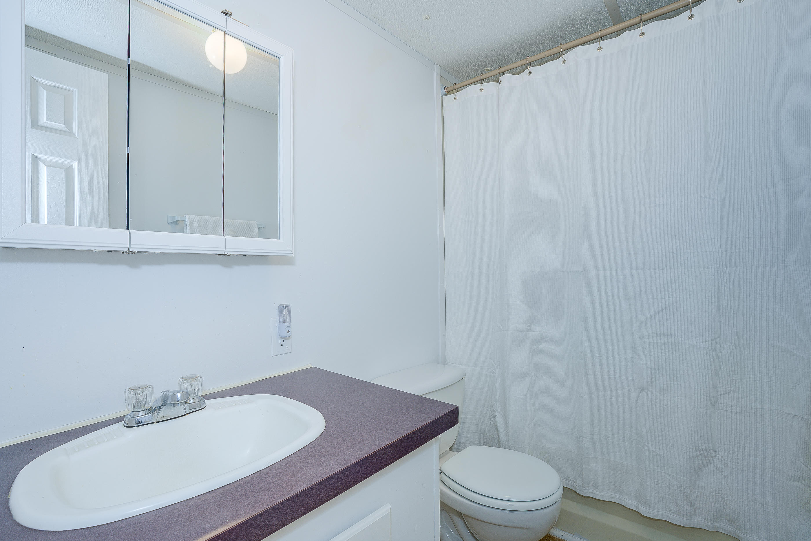 1133 Running Deer Ridge, Unit 1083 Goodview, VA 24095 - Photo 21 of 35 a bathroom with a sink a toilet and mirror