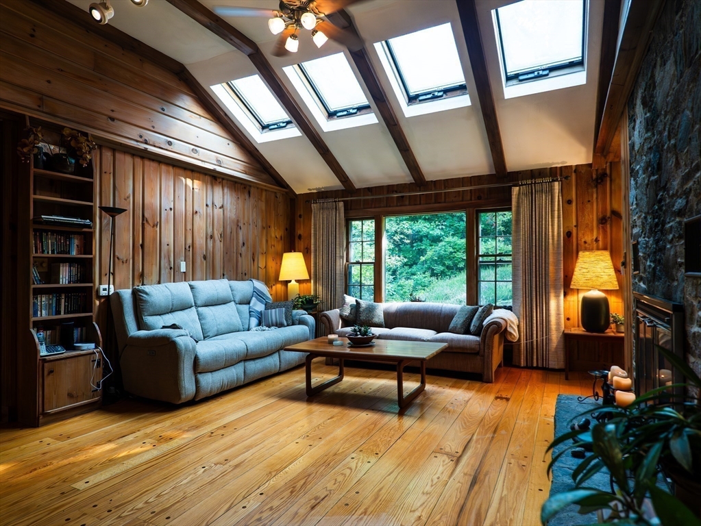 1 Long Plain Road Leverett, MA 01054 - Photo 13 of 39 a living room with furniture and a large window