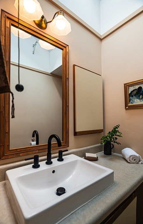 1 Long Plain Road Leverett, MA 01054 - Photo 24 of 39 a bathroom with a sink and a mirror