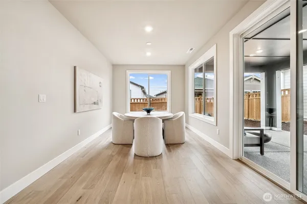 a balcony with furniture and outdoor view