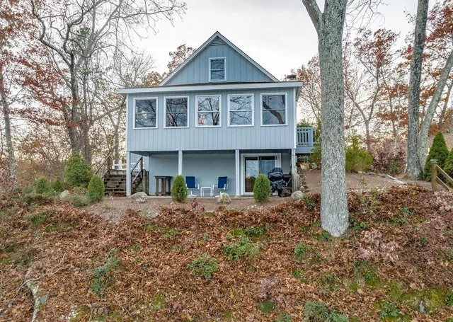 a front view of a house with porch