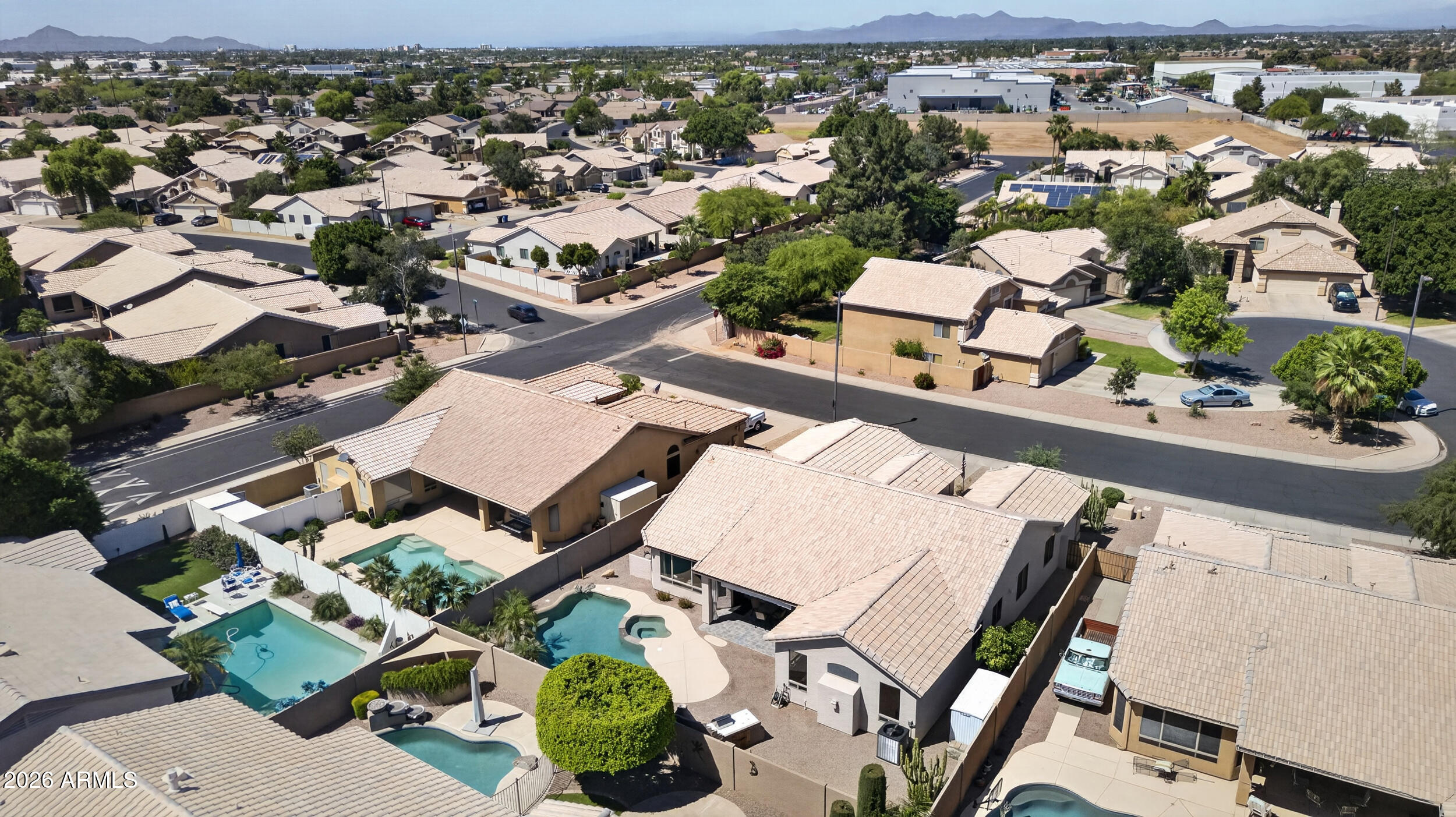 625 West Merrill Avenue Gilbert, AZ 85233 - Photo 48 of 48 an aerial view of multiple houses with yard