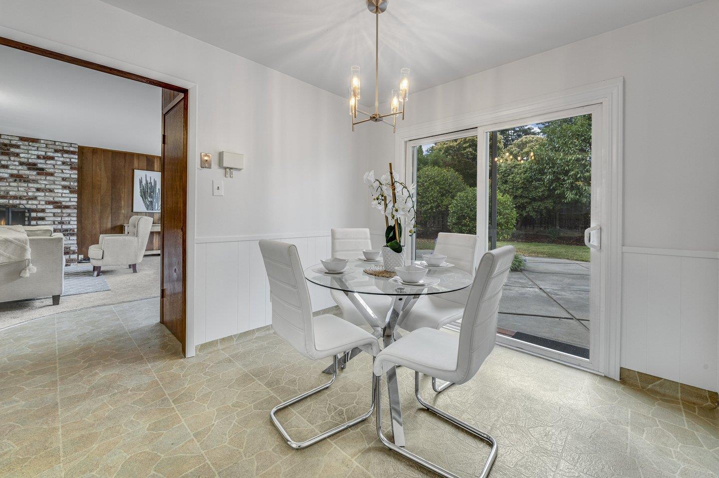 390 Cecelia Way Los Altos, CA 94022 - Photo 14 of 48 a view of a dining room with furniture window and outside view