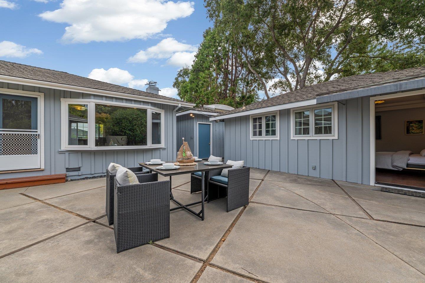 390 Cecelia Way Los Altos, CA 94022 - Photo 37 of 48 a view of a patio with chairs and tables