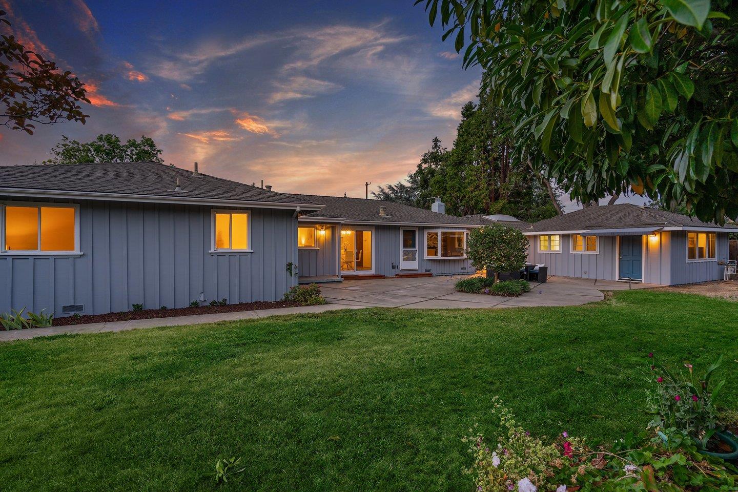 390 Cecelia Way Los Altos, CA 94022 - Photo 46 of 48 a front view of a house with yard and porch