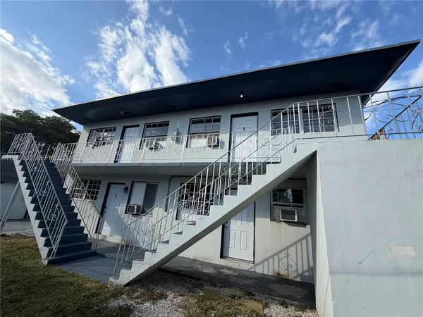 a view of a balcony