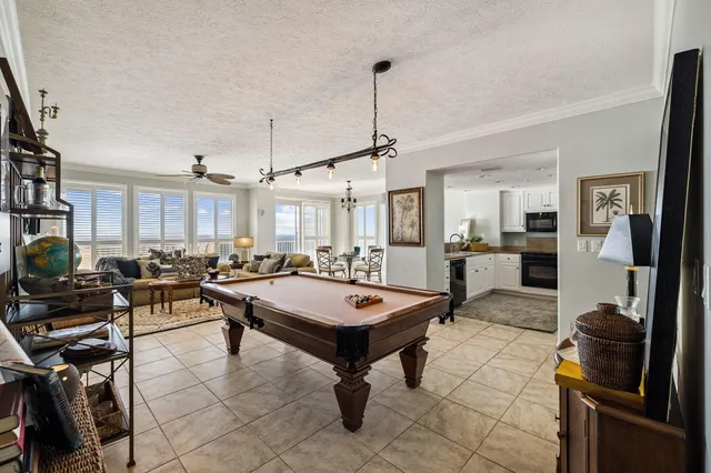 a room with a potted plant