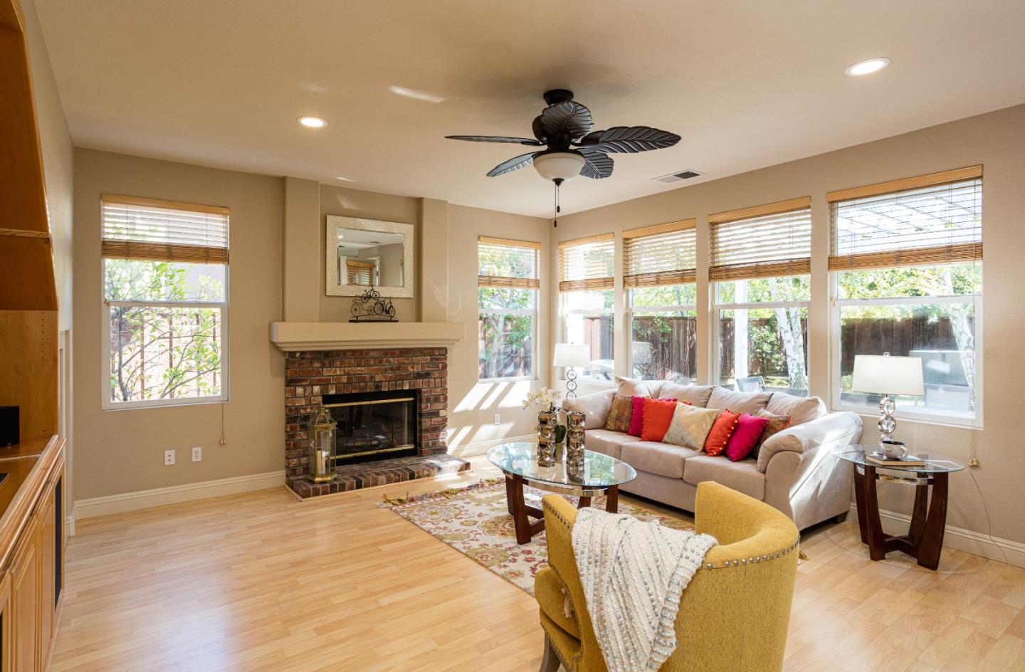 52 Foster Drive San Ramon, CA 94583 - Photo 12 of 50 a living room with furniture and a fireplace
