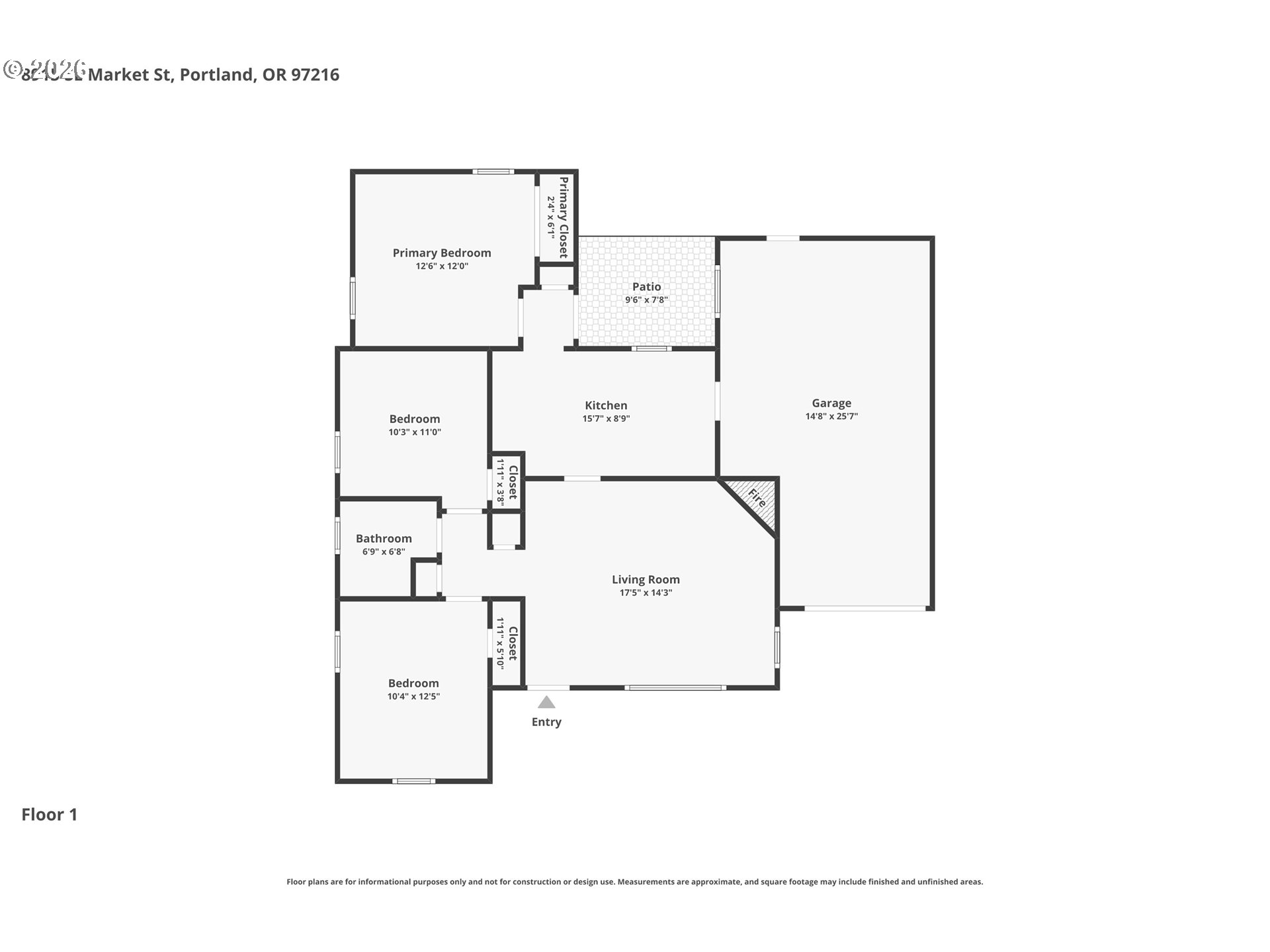 8915 Southeast Market Street Portland, OR 97216 - Photo 15 of 26 a picture of floor plan