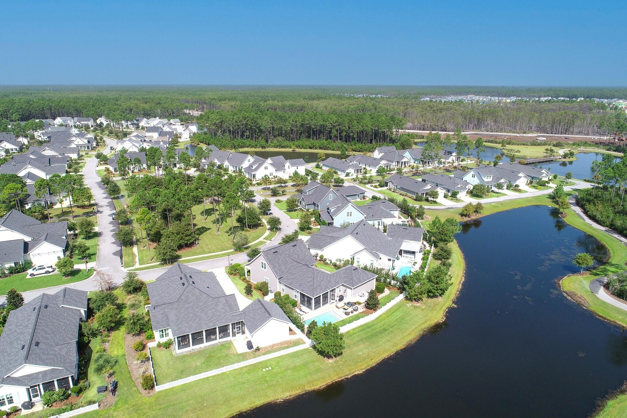 229 Sandchase Circle Inlet Beach, FL 32461 - Photo 85 of 107 Aerial - Lake