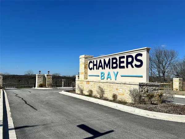 an aerial view of a pool