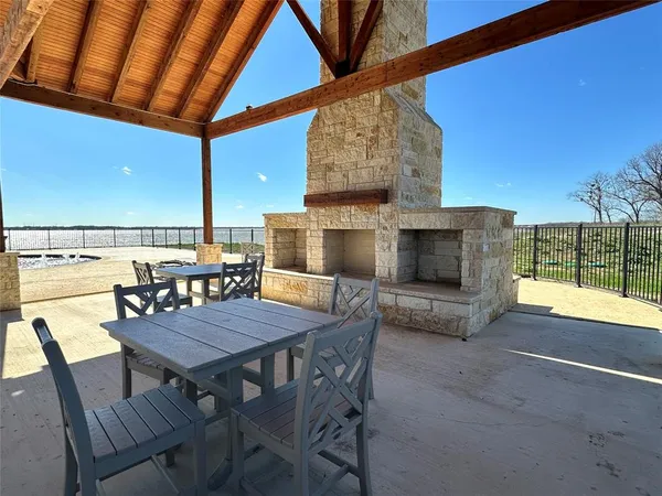 a view of a swimming pool and outdoor space