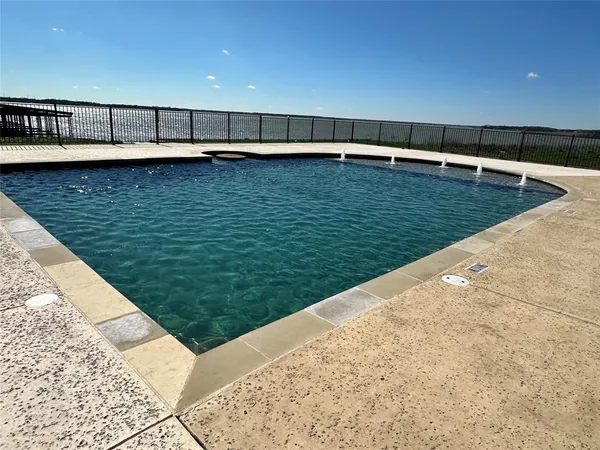 a view of a bathroom with a small yard
