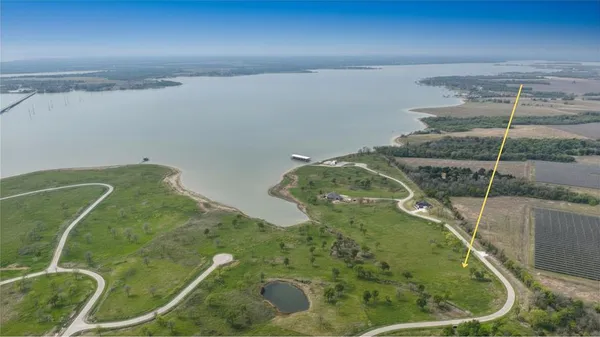 a view of a lake and mountain