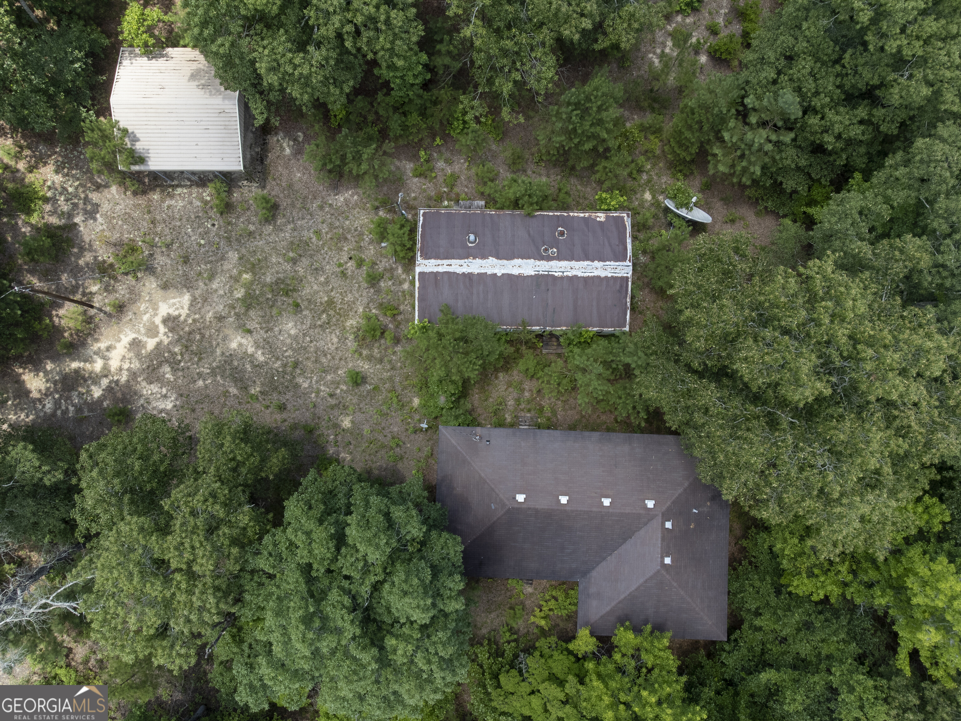 456 Horseshoe Circle Macon, GA 31217 - Photo 15 of 34 an aerial view of a house with a yard and a tree