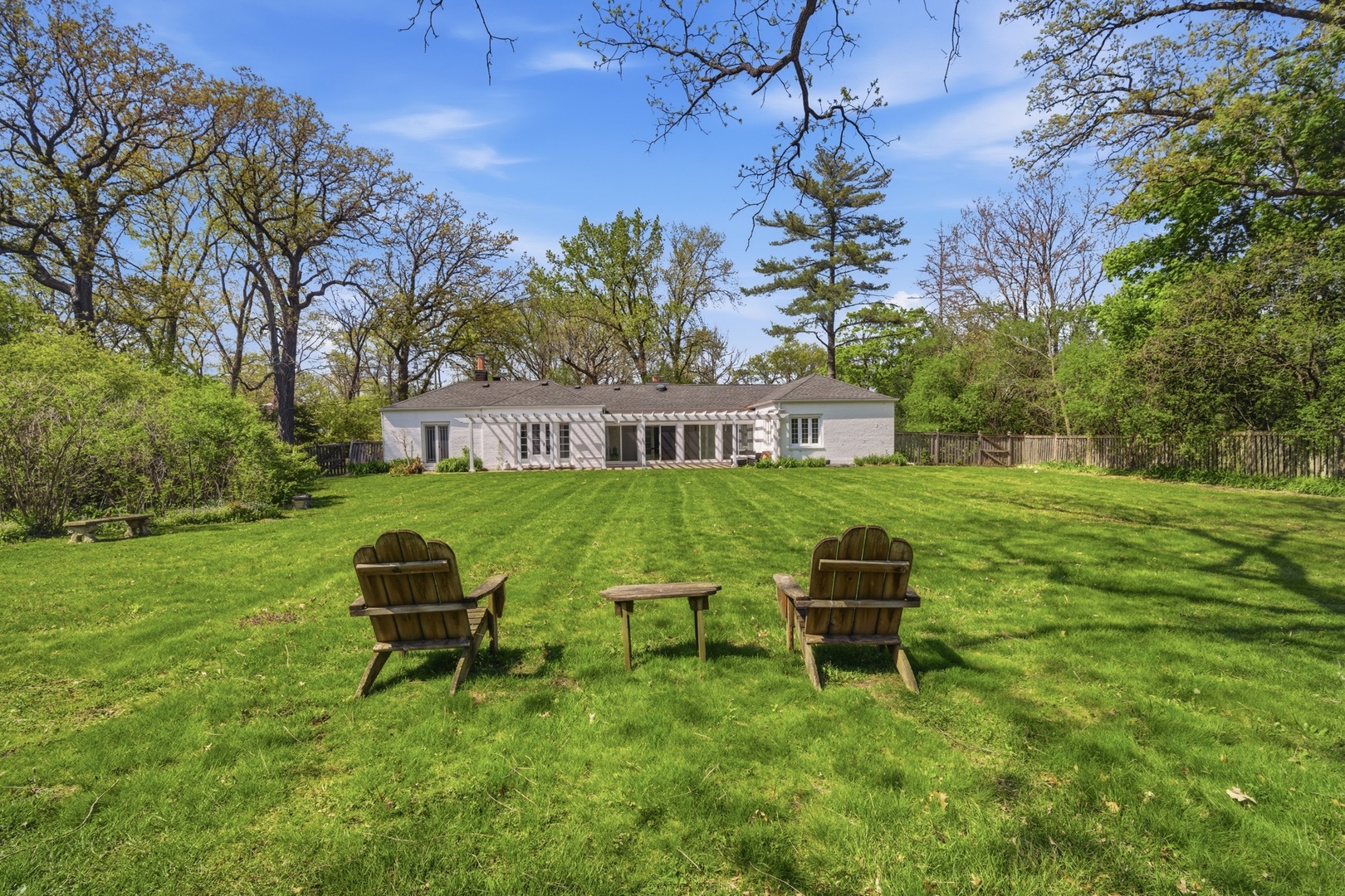 700 South Waukegan Road Lake Forest, IL 60045 - Photo 17 of 22 a house view with a sitting space and garden