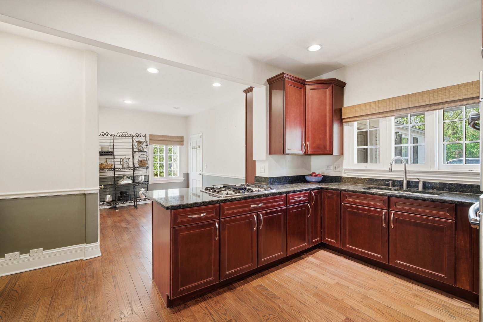700 South Waukegan Road Lake Forest, IL 60045 - Photo 6 of 22 a kitchen with lots of counter top space and wooden floor