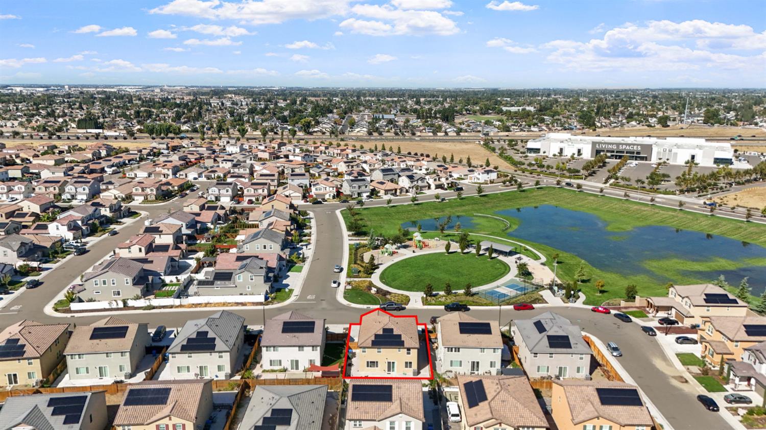 1432 Meridian Street Manteca, CA 95337 - Photo 39 of 42 an aerial view of residential houses and outdoor space
