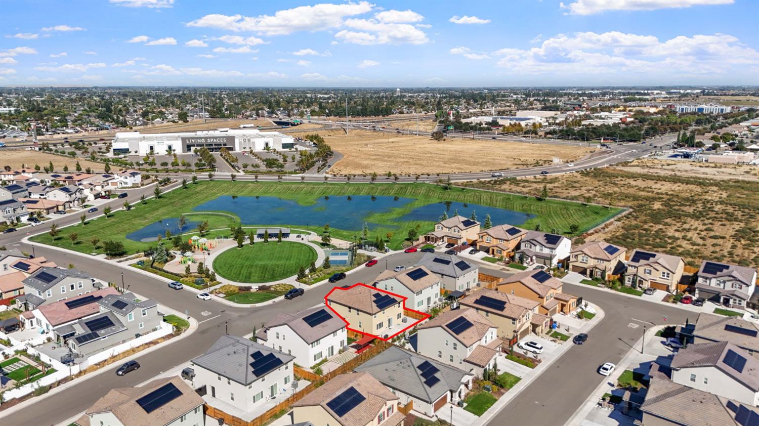 1432 Meridian Street Manteca, CA 95337 - Photo 40 of 42 a view of a lake with a city view