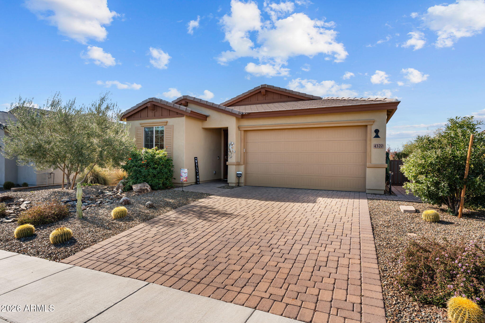 a view of a house with a patio