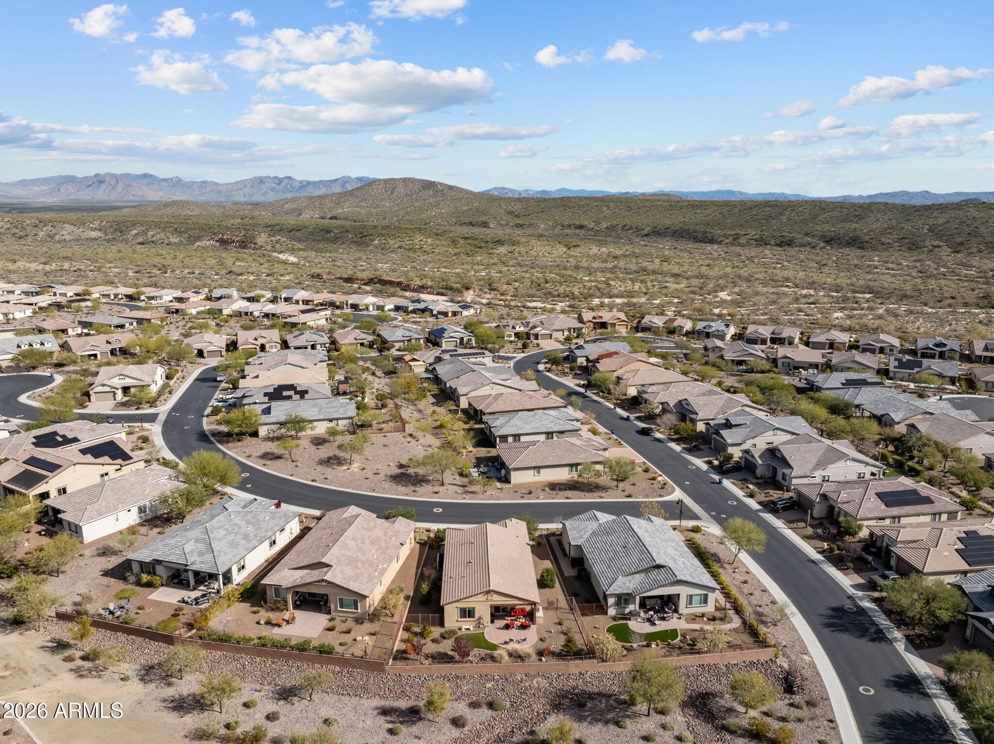 4320 Buffalo Ridge Wickenburg, AZ 85390 - Photo 43 of 57 an aerial view of residential houses with outdoor space