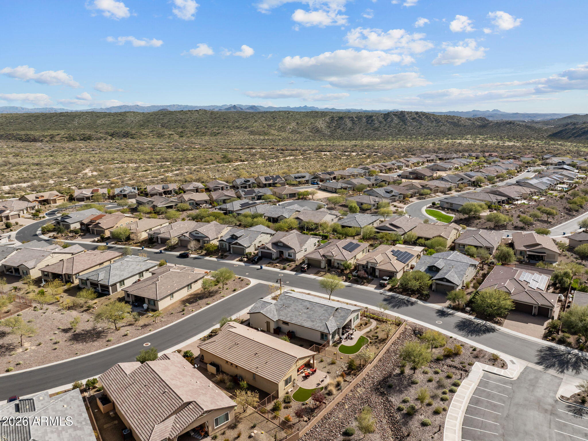 4320 Buffalo Ridge Wickenburg, AZ 85390 - Photo 44 of 57 an aerial view of residential building and ocean view