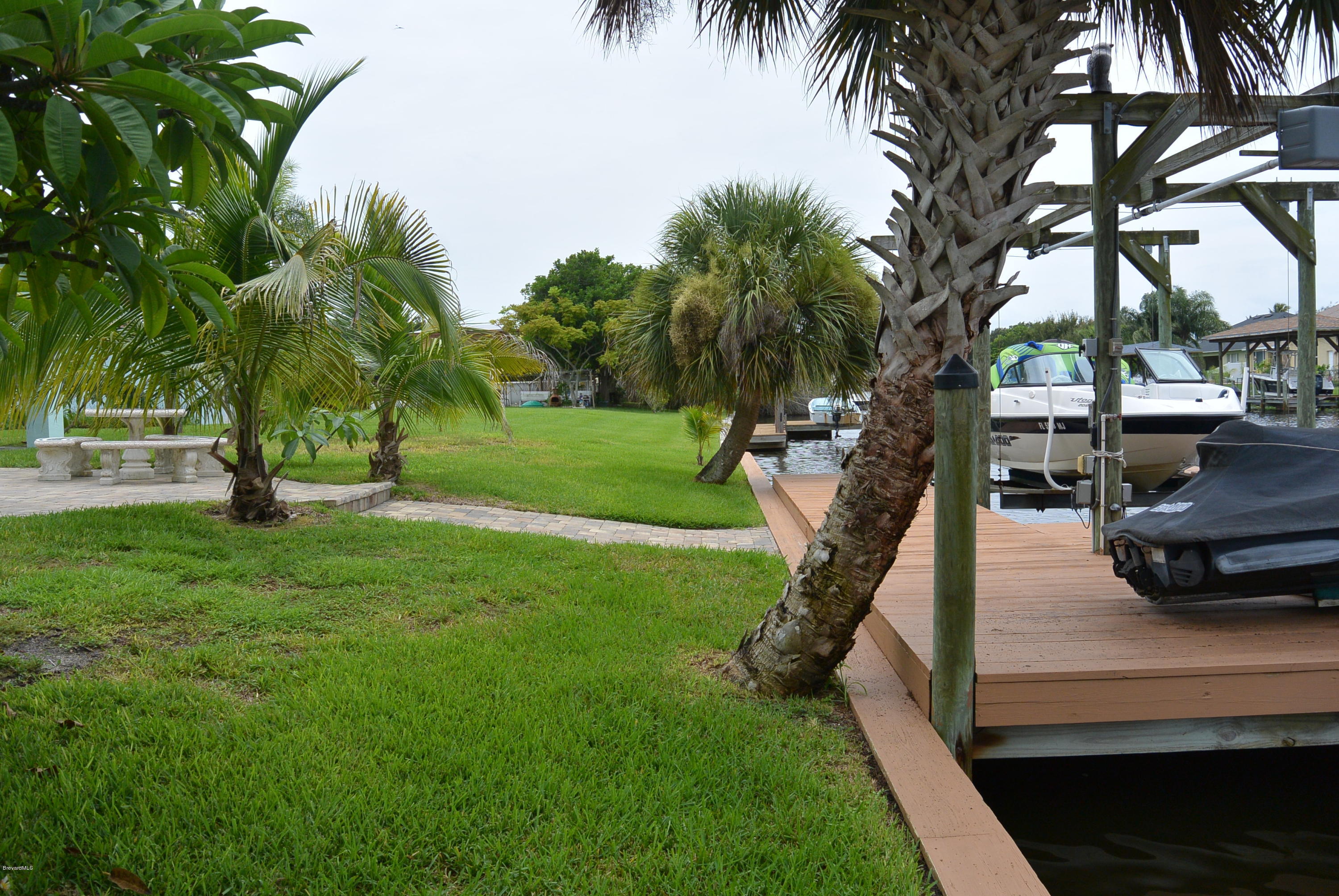 114 Aucila Road Cocoa Beach, FL 32931 - Photo 30 of 34 ELECTRIC AND LIGHTS ON THE DOCK