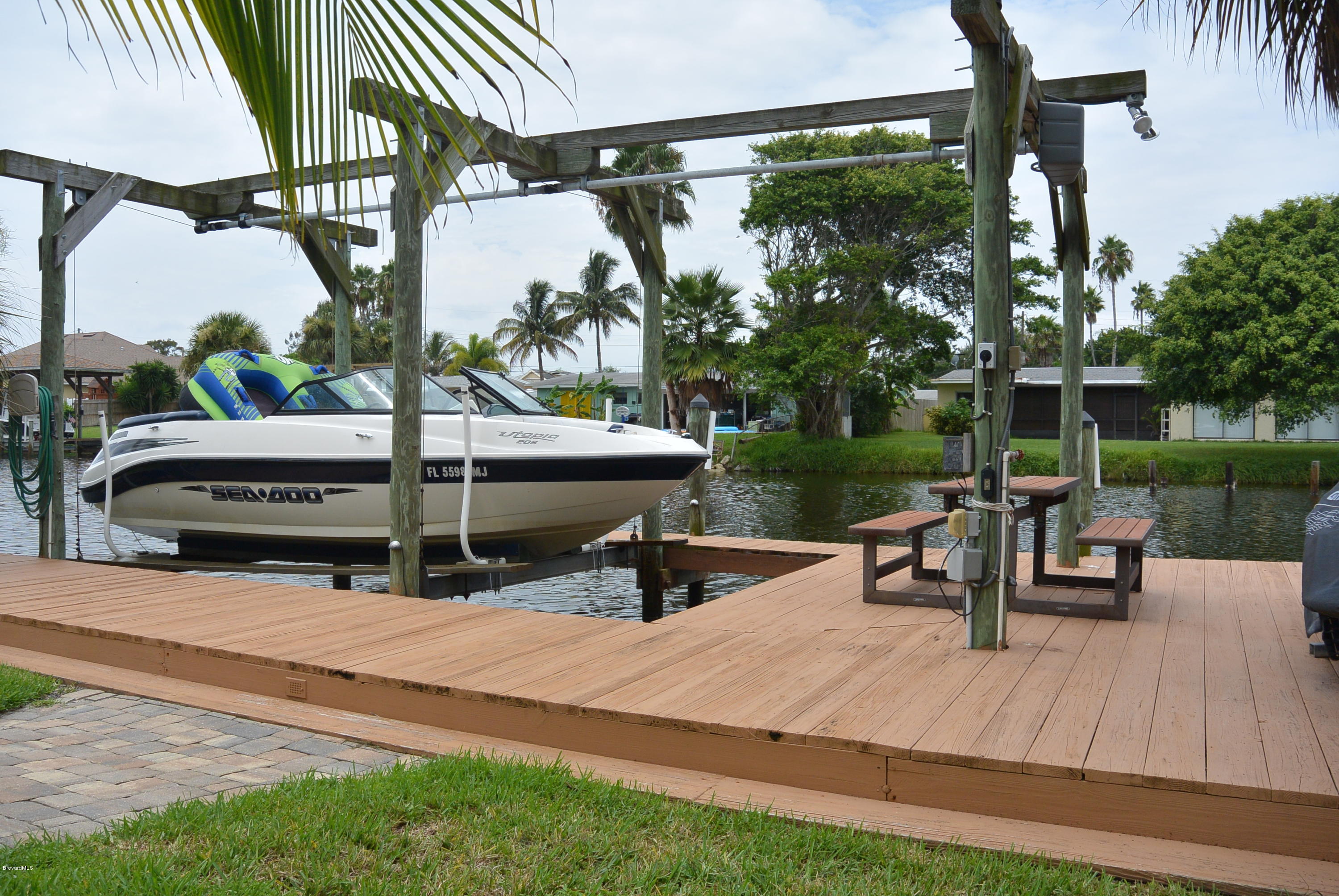 114 Aucila Road Cocoa Beach, FL 32931 - Photo 31 of 34 LARGEST DOCK YOU CAN BUILD