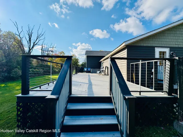 a view of a terrace with outdoor seating