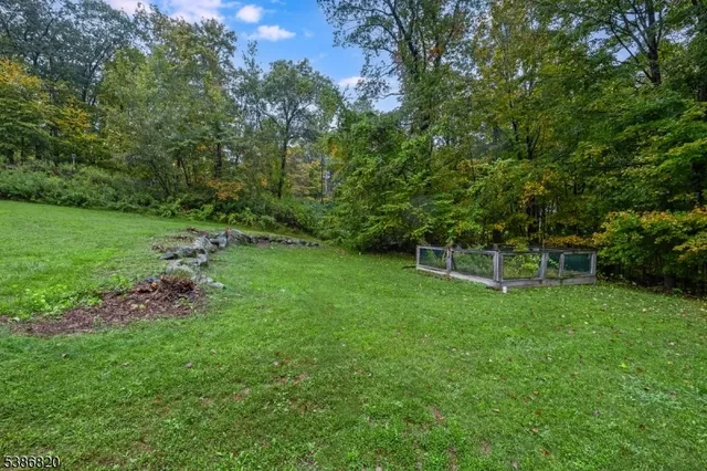 a view of a backyard with a garden