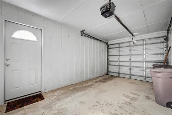 a view of a bathtub in a room