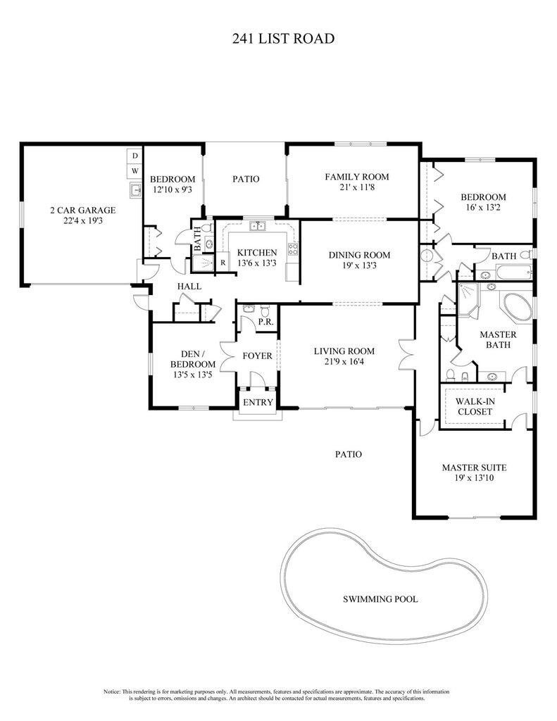 241 List Road Palm Beach, FL 33480 - Photo 62 of 62 Floor Plan
