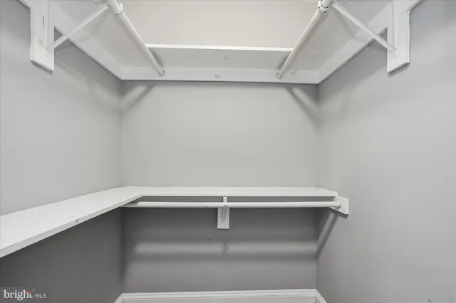 a close view of closet