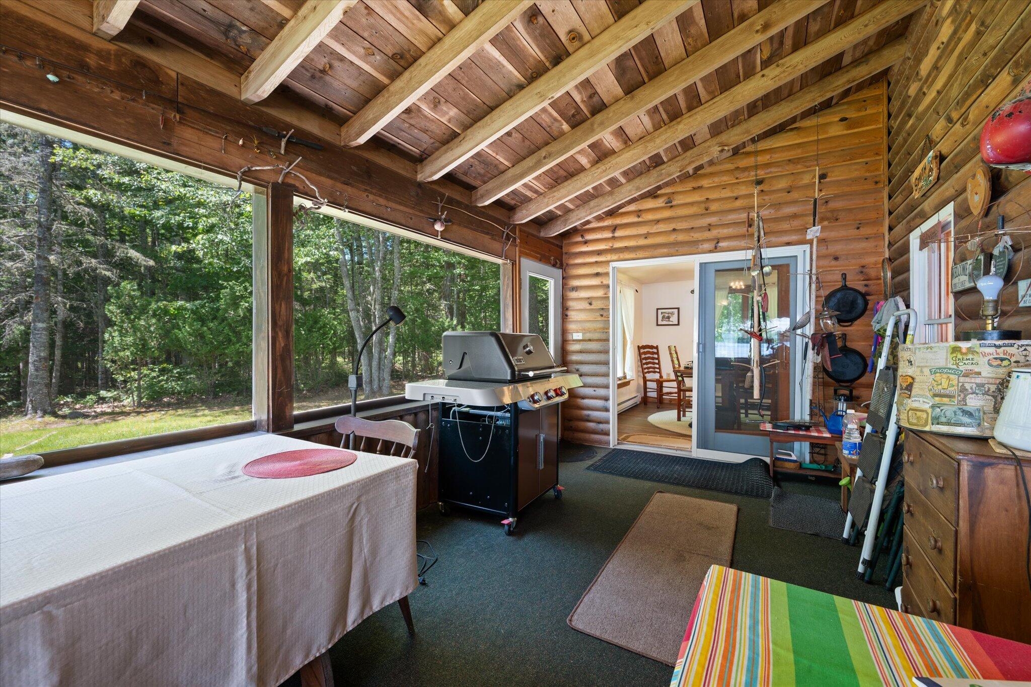180 Smith Road Princeton, ME 04668 - Photo 17 of 51 Screened porch, great place to gather...