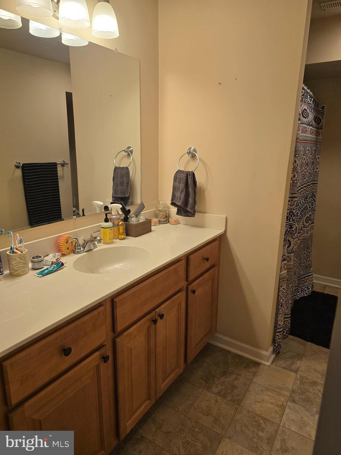 4894 Old Easton Road Doylestown, PA 18902 - Photo 13 of 19 a bathroom with a sink and a mirror