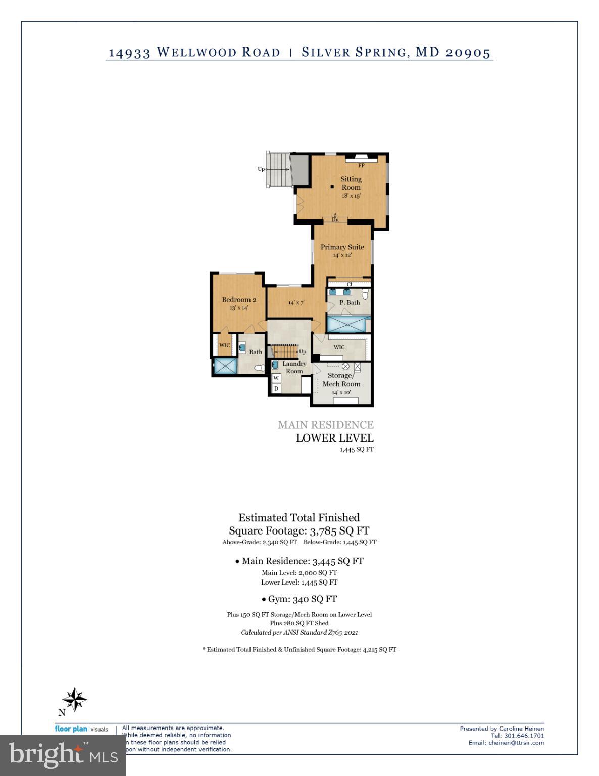 14933 Wellwood Road Silver Spring, MD 20905 - Photo 50 of 50 Spacious lower level floor plan layout.