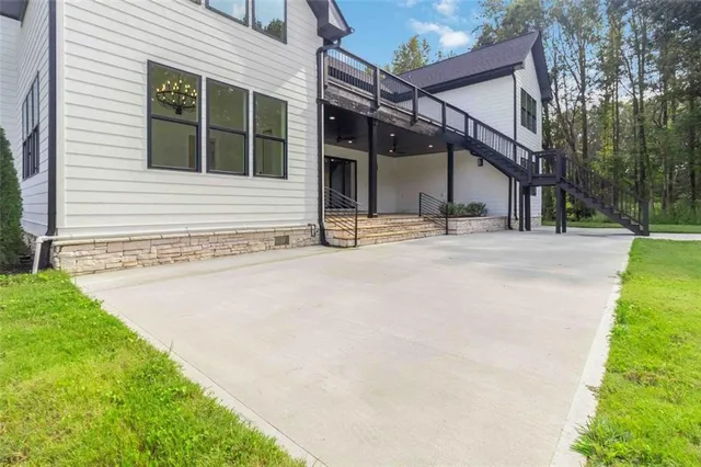 a house with yard in front of it