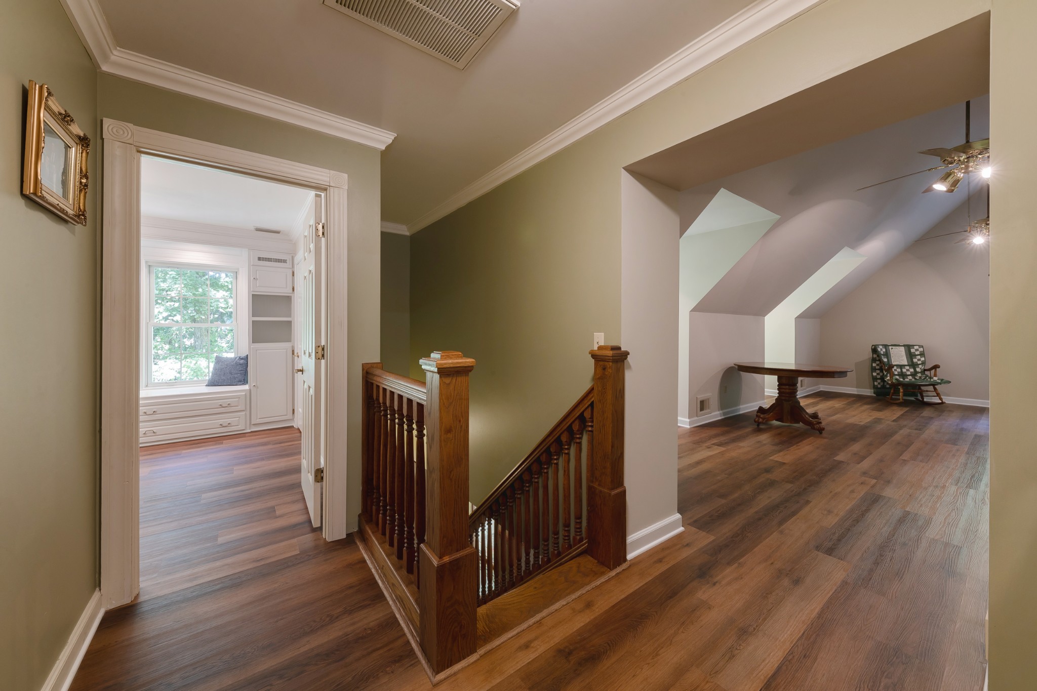 634 Murrell Road Dickson, TN 37055 - Photo 39 of 46 a view of a hallway view with wooden floor and staircase