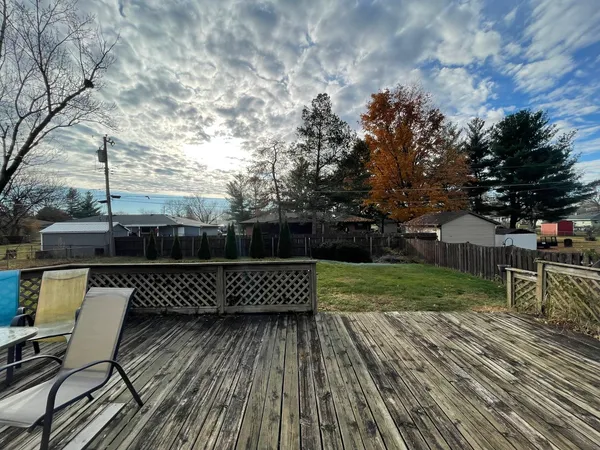 a view of a terrace with chairs