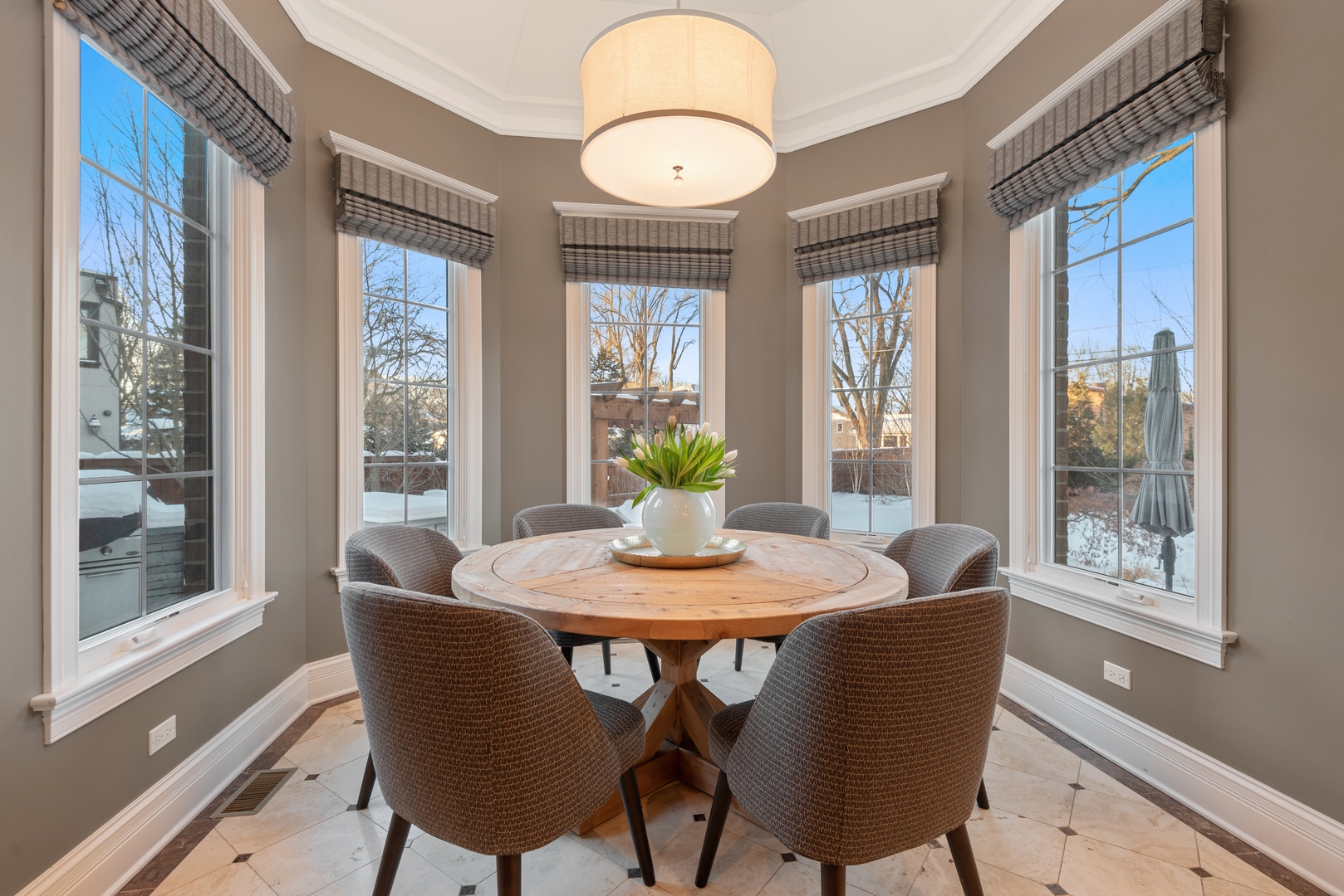 Undisclosed Address Wilmette, IL 60091 - Photo 13 of 57 a dining room with furniture window and wooden floor