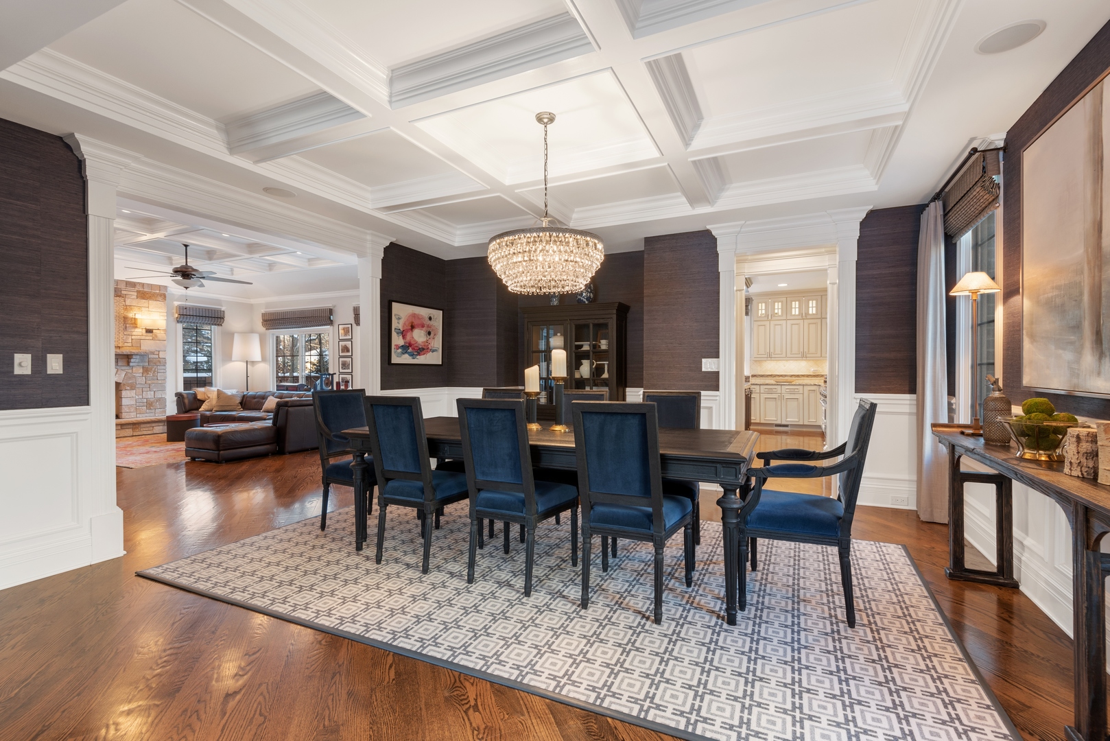 Undisclosed Address Wilmette, IL 60091 - Photo 16 of 57 a view of a dining room with furniture window and wooden floor